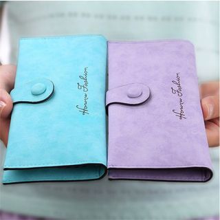 Ví nữ dáng dài Hàn Quốc khóa nút ngoài HORROW FASHION