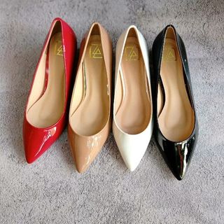 Giày bít mũi nhọn da bóng nano