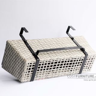 Chậu nhựa mây đan treo ban công P002