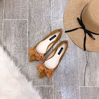 Giày Bệt mũi nhọn nơ 6 cánh
