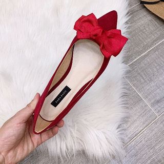 Giày Bệt mũi nhọn nơ 6 cánh