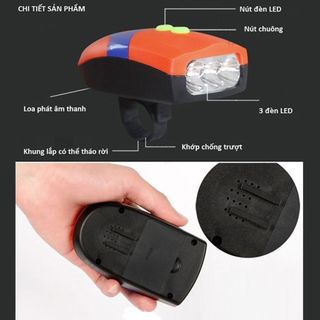 Đèn xe đạp FY-037 kiêm còi báo