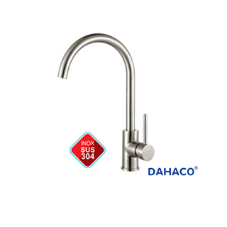 Vòi chén nóng lạnh củ ống tròn cong cổ điển Inox 304 DHC-04D DAHACO giá sỉ