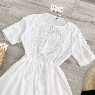 ĐẦM TRẮNG XÔ REN CAO CẤP