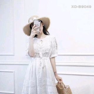 ĐẦM TRẮNG XÔ REN CAO CẤP
