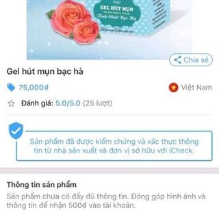GEL HÚT MỤN BẠC HÀ