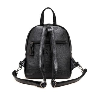Balo nữ mini da mềm màu đen cá tính D1294