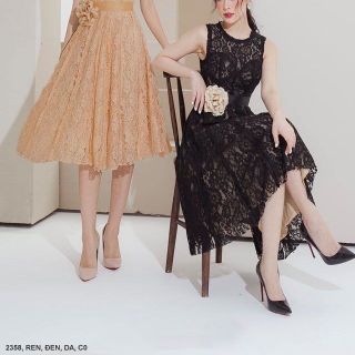 ĐẦM REN XÒE SÁT NÁCH MS 2358