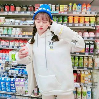 áo khoác nỉ hoodie thêu 3màu