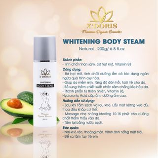 Kem ủ trắng body – X’Doris Body steam 180ml