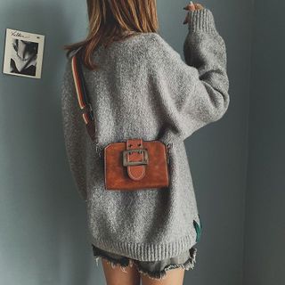 Túi Nữ Dây Đeo To Bản Khóa Vuông Kiểu Dáng Hàn Quốc D159