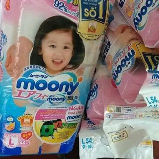 Tã bỉm Moony Nhật nội địa cộng miếng