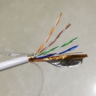 Cáp mạng AMP LX Cat6 A - 0738 Bao bì gổ chống nhiễu cực tốt