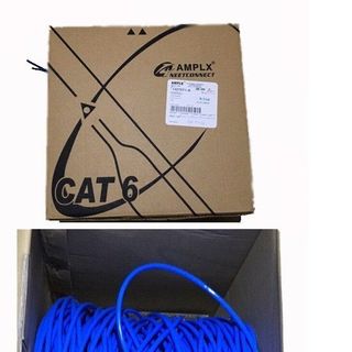 Cáp mạng AMP LX Cat6 A - 0738 Bao bì gổ chống nhiễu cực tốt