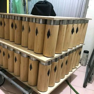 bình giữ nhiệt vỏ tre thân thiện môi trường