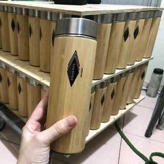 bình giữ nhiệt vỏ tre thân thiện môi trường