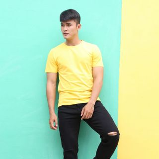 Áo Thun Vàng Cá Sấu Hột CELEB
