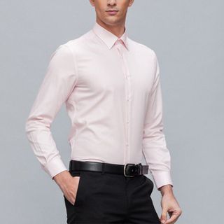 Áo sơ mi nam hồng vải mềm mịn thoáng mát không nhăn dễ ủi Quận Tân Phú TPHCM