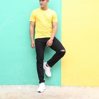 Áo Thun Vàng Cá Sấu Hột CELEB