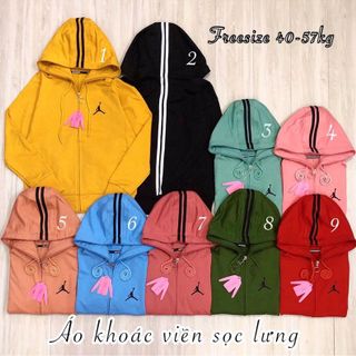 Áo khoác thun sọc lưng