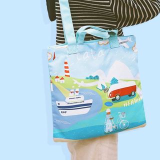 TÚI TOTE VẢI PHƯƠNG TIỆN GIAO THÔNG ĐEO VAI ĐEO CHÉO NỮ CANVAS ĐI HỌC ĐI CHƠI TTV19