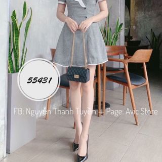 Đầm kate phối cổ trắng sỉ từ 5sp bất kỳ