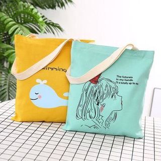 TÚI TOTE VẢI CÁ HEO ĐEO VAI ĐEO CHÉO NỮ CANVAS ĐI HỌC ĐI CHƠI HÀN QUỐC ĐẸP GIÁ RẺ TTV01