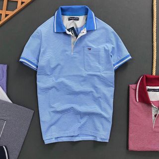 Áo thun Polo nam, áo phông nam kẻ sọc Tom Túi