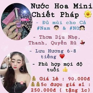 Nước hoa mini chiết Pháp giá sỉ