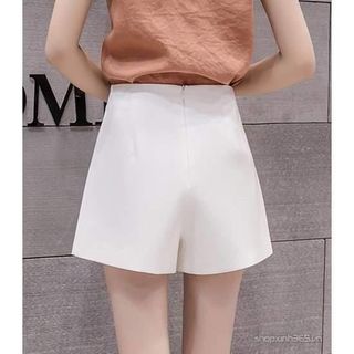 Quần short giả váy khóa lưng