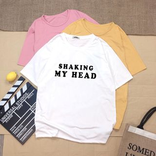 Áo thun 3 màu trắng vàng hồng