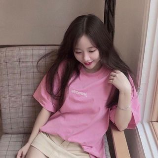 Áo thun form rộng giấu quần nam nữ