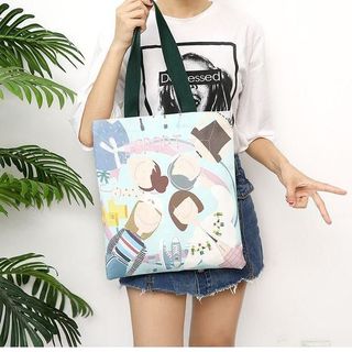 TÚI TOTE VẢI GIA ĐÌNH YÊU THƯƠNG ĐEO VAI ĐEO CHÉO NỮ CANVAS ĐI HỌC ĐI CHƠI TTV17