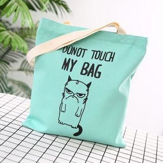 TÚI TOTE VẢI MÈO GIẬN DỮ ĐEO VAI ĐEO CHÉO NỮ CANVAS ĐI HỌC ĐI CHƠI HÀN QUỐC ĐẸP GIÁ RẺ TTV03