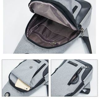 TÚI ĐEO CHÉO NAM TÍCH HỢP USB HÀN QUỐC ĐẸP TDCNAM02