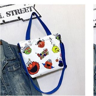 TÚI TOTE VẢI DÂY ĐÔI HOẠT HÌNH ĐEO VAI ĐEO CHÉO NỮ CANVAS ĐI HỌC ĐI CHƠI HÀN QUỐC ĐẸP GIÁ RẺ TTV10