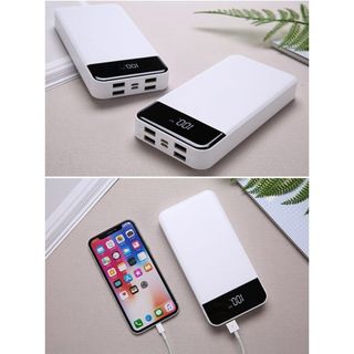 Pin sạc dự phòng 20000 mAh YM117 4 cổng sạc nhanh USB type-C Màn hình LCD hiển thị dung lượng Pin - New Version 2019