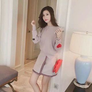 Áo len gân thêu tim sỉ từ 5sp bất kỳ
