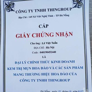 SỮA RỬA MẶT HOA ĐÀO THINGROUP