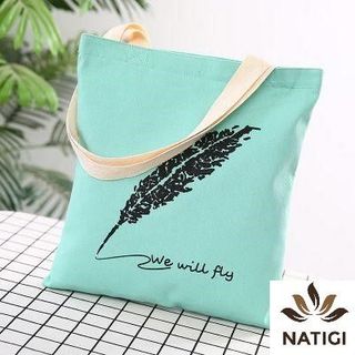 TÚI TOTE VẢI CHIẾC LÁ ĐEO VAI ĐEO CHÉO NỮ CANVAS ĐI HỌC ĐI CHƠI HÀN QUỐC ĐẸP GIÁ RẺ TTV02