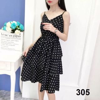 Đầm thun nhập in chấm bi sỉ từ 5sp bất kỳ