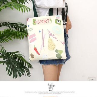 TÚI TOTE VẢI RAU CỦ ĐEO VAI ĐEO CHÉO NỮ CANVAS ĐI HỌC ĐI CHƠI TTV21