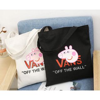 TÚI TOTE VẢI LỢN ĐEO VAI ĐEO CHÉO NỮ CANVAS ĐI HỌC ĐI CHƠI TTV15