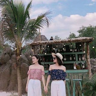 Quần ống rộng vải đũi