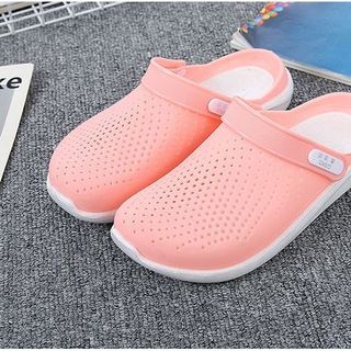 Dép Sục nhựa nữ đế bằng quai hậu bít mũi đẹp 2019 SNU02