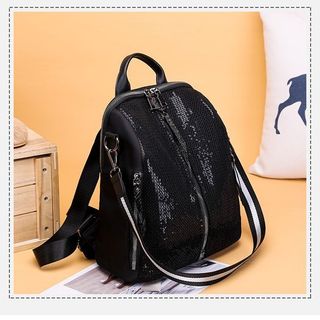 BALO MINI KIÊM TÚI XÁCH ĐI HỌC DU LỊCH NỮ KIM TUYẾN