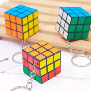 móc khóa rubik xoay được