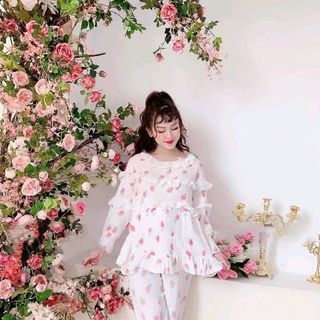 Đồ bộ pijama bánh Bèo nữ Vải Thô qc cao cấp