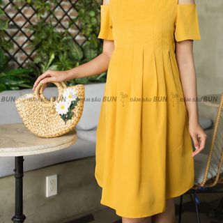 ĐẦM RỚT VAI VINTAGE 2851