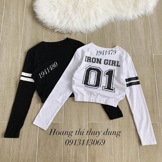 Áo thun croptop tay dài 01